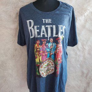 Port & Company Women's Dark Grey The Beatles Lonely Heart T-Shirt  3XL